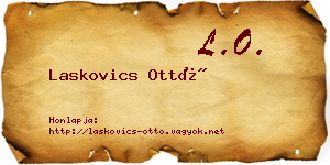 Laskovics Ottó névjegykártya