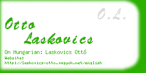 otto laskovics business card
