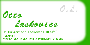 otto laskovics business card